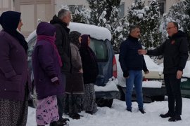 Başkan Örki, kar mücadelesini yerinde inceledi