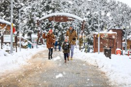 Bağbaşı Yaylası’nda kartpostallık kış manzaraları