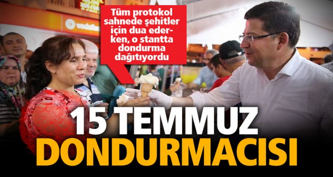 Başkan Subaşıoğlu, 15 Temmuz törenlerine katılmak yerine dondurma dağıttı