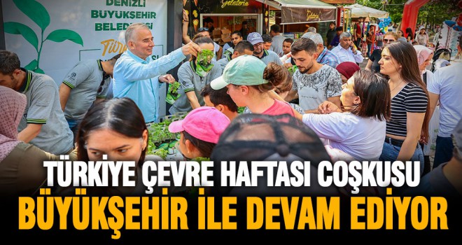 Türkiye Çevre Haftası coşkusu Büyükşehir ile devam ediyor