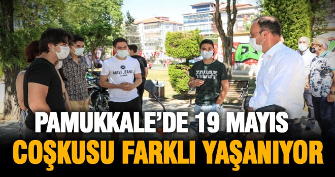 Pamukkale’de 19 Mayıs coşkusu farklı yaşanıyor