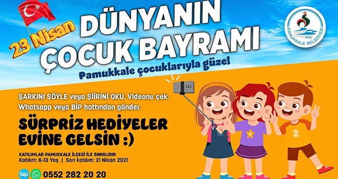 Pamukkale Belediyesi bayramı çocuklarla kutlayacak