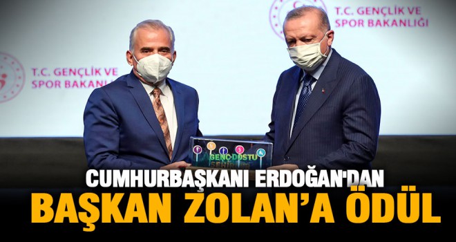 Cumhurbaşkanı Erdoğan'dan Başkan Zolan’a ödül