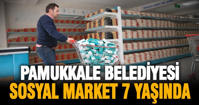 Pamukkale Belediyesi sosyal market 7 yaşında