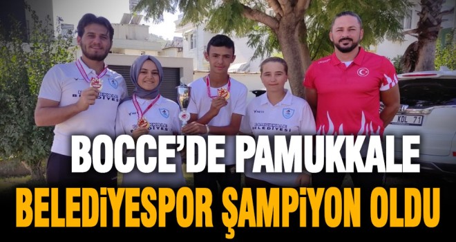Bocce’de Pamukkale Belediyespor Şampiyon oldu