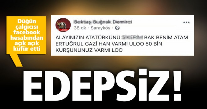 Atatürk'e küfür eden düğün sazcısına CHP'den tepki