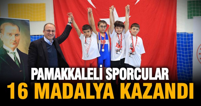 Pamukkale Belediyesporlular 16 madalya kazandı