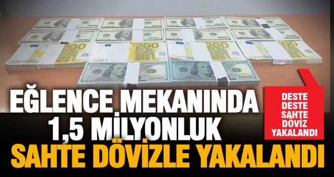Türk Lirası karşılığı 1,5 milyon liraya yakın sahte döviz ele geçirildi