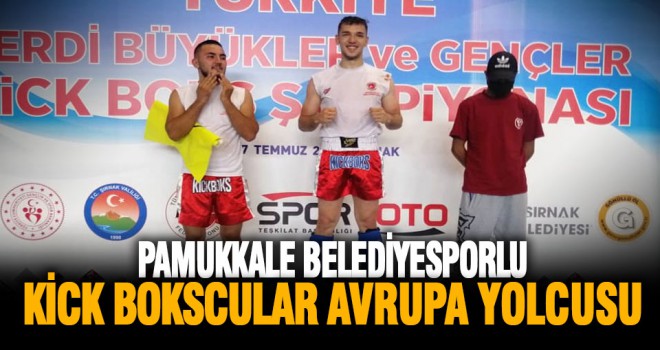 Pamukkale Belediyesporlu kick bokscular ilki başardı