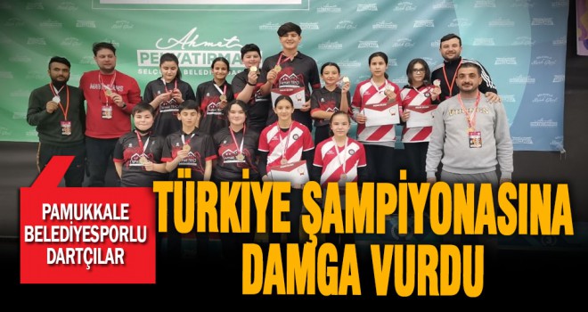 Pamukkale Belediyesporlu dartçılar Türkiye Şampiyonasına damga vurdu