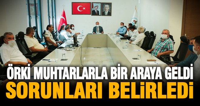 Başkan Örki, muhtarların 2021 yılı taleplerini dinledi