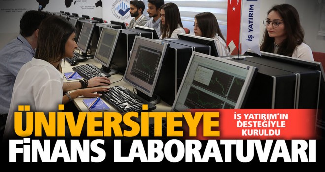 Pamukkale Üniversitesi’nde İş Yatırım tarafından finans laboratuvarı açıldı