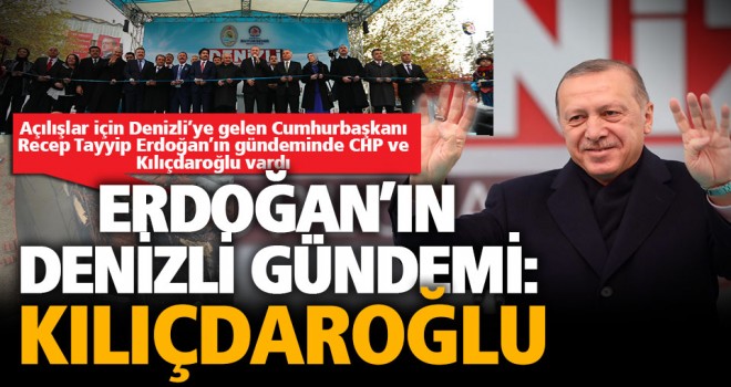 Cumhurbaşkanı Erdoğan: Nerede karalama varsa, CHP orada